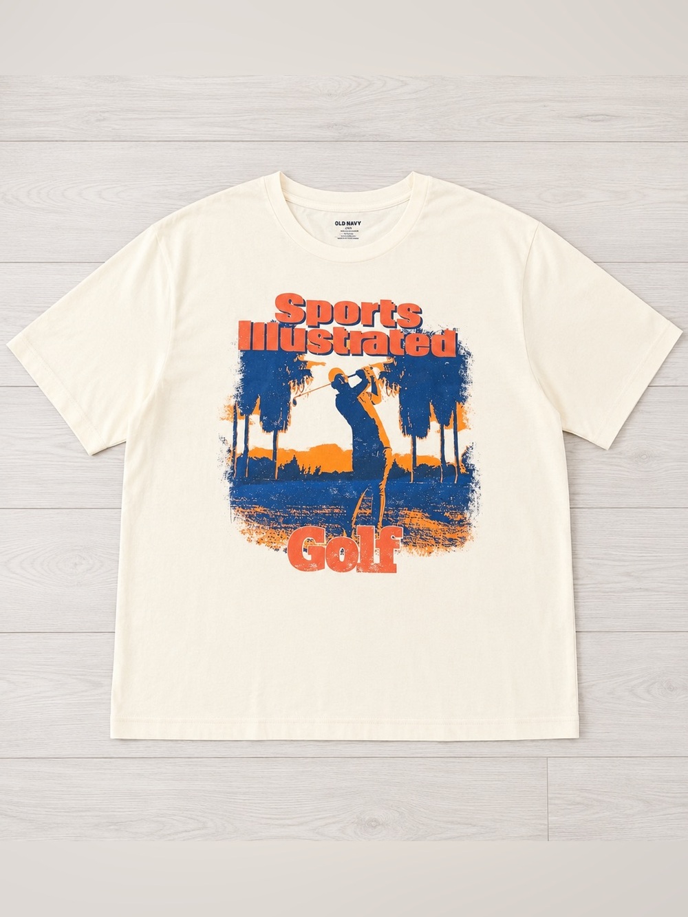 Old Navy Sports Illustrated Golf Graphic Tee Shirt NWT XXXL White Short Sleeve